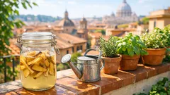 Bucce di banana e aceto: come fare il fertilizzante liquido per piante in vaso