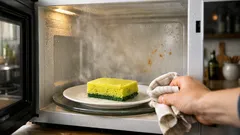 Il trucco della spugna nel microonde: pulizia veloce e addio odori in 2 minuti